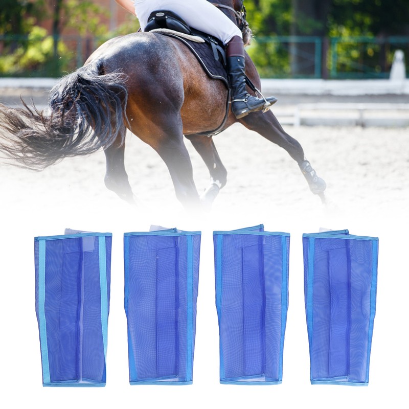 4pcs Horse Leg Boots Breathable Mesh Horse Leg Protective Boots