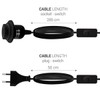 Kwmobile E27 Plug-In Light Fitting with Switch, E 27 Socket,