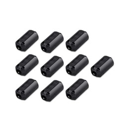 YFFSFDC Ferrite Core Noise Filter Hinged 7mm ID Power Wire High Frequency Noise Filter Patch Core Noise Cancelling Black 10 Pack