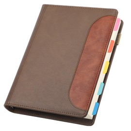 Yarotm Ringbuch A5 Nachfüllbar - Notizbuch A5 Liniert Papier 14x21cm - 240 Seiten/120 Blatt Notizbuch Leder PU - 100g/m² Liniert Notizblock A5 - Khaki Ring Binder Notebook Reisetagebuch