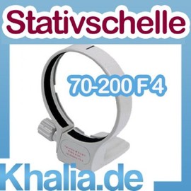 Metal Tripod Mount Ring for Canon EF 70-200 °F4 L IS USM/300 mm F4 L USM/400 mm F5,6 L USM for Lenses with Mount Ring A (W) – White