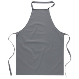 eBuyGB Pack of 1 Catering Cooking Plain Chef's Unisex Kitchen Apron, Cotton, Grey