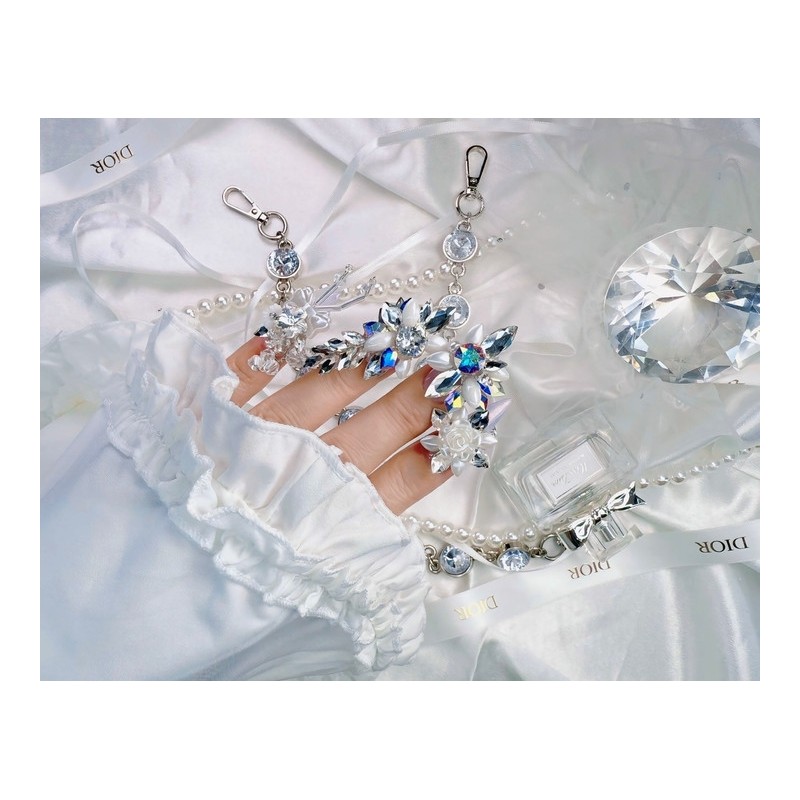  1122 Lovely Wedding Nails Nail Queen Handmade Nail Tips