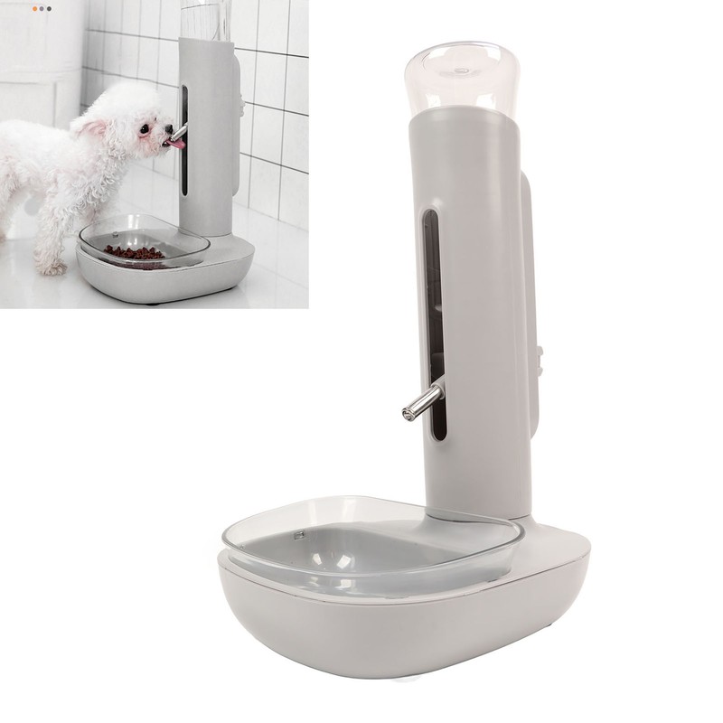 Dog Standing Water Dispenser Bowl Automatic Detachable Pet Drinking Feeder