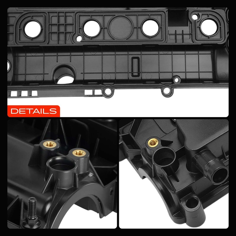 A-Premium Engine Valve Cover with Gasket, Spark Plug Seals &