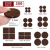 300-Piece Self-Adhesive Felt Furniture Pads for Hardwood Floor Protection –