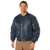 Rothco MA-1 Flight Jacket, 5XL, Navy Blue