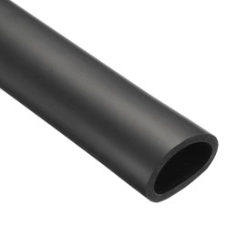 Rebower 2" ID Pipe Insulation Tubing 0.3" Thick Heat Preservation Foam Tube, [for Plumbing Freeze Protection Exercise Handle] - 2.6" OD/3ft/Black(50x65mm)