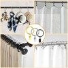 pangdapengpeng Pack of 40 Curtain Rings, Curtain Rings with Clips,