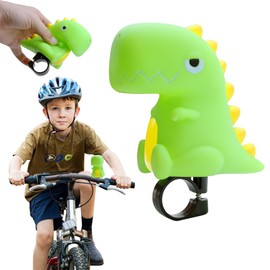 GAROMIA Bicycle Bell Children's Dino Bicycle Squeeze Horn Bicycle Horn Children Boys Bicycle Bell Children Boys Dinosaur Horn Cartoon Bicycle Bell for Children's Bicycle Scooter Balance Bike