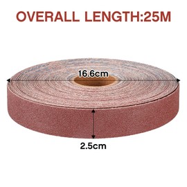 Emery Cloth Roll,240 Grit Continuous Sandpaper Roll 1" x 88 Feet Sandpaper Roll for Wood Furniture Finishing Metal Sanding Automotive Polishing
