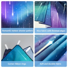 Decor365 Fabric Aurora Borealis Backdrop Northern Nights Party Decoration Celestial Theme Universe Galaxy Birhtday Party Decor Wedding Baby Shower Anniversary Photo Backgound