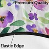 OSAM SPACE Outdoor Tablecloth with Umbrella Hole, Round Elastic Fitted