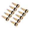 10pcs Air Liquid Tubeless Tire Valve Stem Brass 1 7/8in