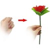 5 Pcs Red Folding Rose/Rose Appearing Magic Tricks Flower Appearing