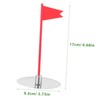 BIUDECO 1set Thickened Golf Hole Cup Flag Stainless Steel and