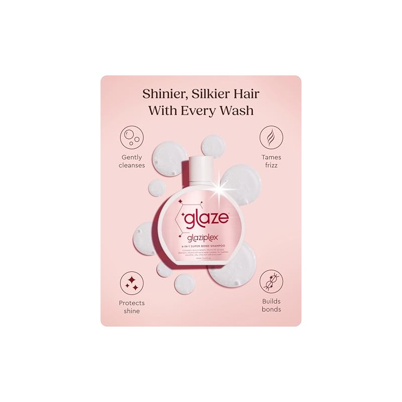 glaze Champú Super Shine Bond: controla el frizz, crea enlaces