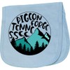 inktastic Pigeon Forge, Tennessee- Mountains Baby Burp Cloth Light Blue