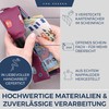 VON HEESEN Slim Wallet with Coin Compartment & RFID Protection