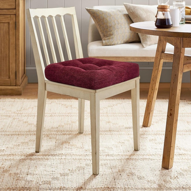 downluxe Chair Cushions for Dining Chairs 2 Pack, Tufted Indoor
