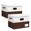EITMOW Foldable Fabric Storage Boxes with Lids, Collapsible Versatile Bins
