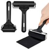 Rayong Pack of 2 Rubber Roller Brayer Roller Hard Rubber