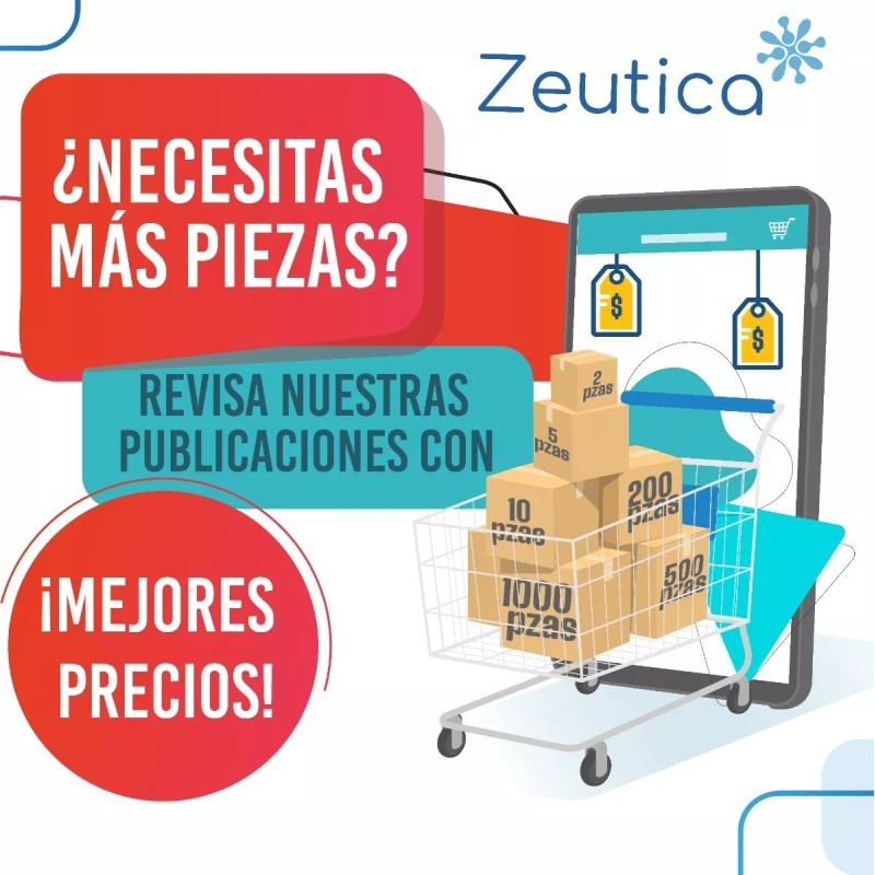 ZEUTICA Cofia Gorro Tipo Gusano/plisada Desechable 100 Pzas