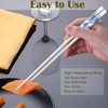 Chopsticks Reusable Ceramic Chopsticks 5 Pairs Porcelain Chopsticks Dishwasher Safe,High-grade