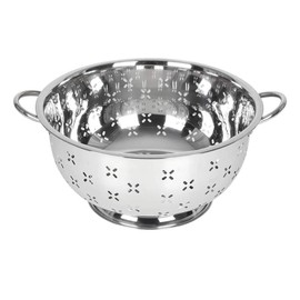 Lindy's Stainless Steel Colander for Home Kitchen with Handles and Stable Base - for Straining, Steaming, Draining and Rinsing (13-Quart)