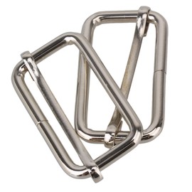 BQLZR, Metallschnallen mit Schiebedorn, 38 mm, 20 Stück, N08437, Silber/Schwarz, 13.2 x 7.6 x 4.8 cm