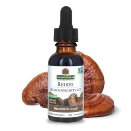 Nature's Answer Reishi Mushroom Liquid Extract 1 oz Alcohol‑Free, 1,000 mg per Serving | Vegan, Non‑GMO, Gluten‑Free | Immune Support & Antioxidant Bio‑Balance