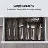 Faridabio Drawer Organizer, Silverware Organizer for Kitchen Cutlery Tray Utensil
