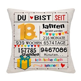 Bommex Birthday Gift Birthday Decorations for Women Men Girls Boys Cushion Covers Decorative Cushion Covers for Birthday Happy Birthday Gift (18)