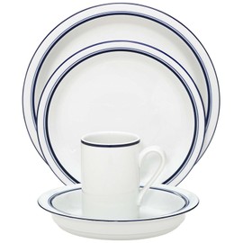 Christianshavn Blue 4-Piece Porcelain Place Setting