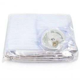 Large White Magnetic Entrance Screen Door & Mosquito Net Access