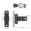 Insaga Gate Hinges Heavy Duty Carbon Steel Chain Link Fence