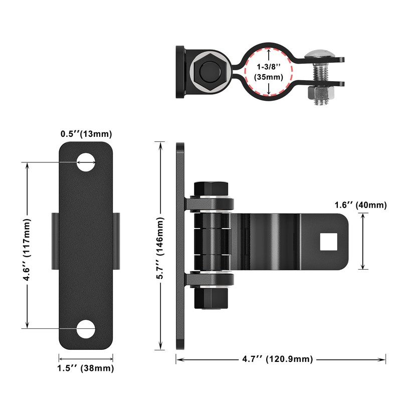 Insaga Gate Hinges Heavy Duty Carbon Steel Chain Link Fence