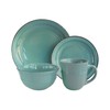 American Atelier 16 Piece Madelyn Blue Dinnerware Set, Aqua