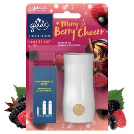 Glade Touch & Fresh (Brise One Touch) Minispray, Raumduft, Halter inkl. 1 Nachfüller, Original Merry Berry Cheers, 1er Pack (10 ml)