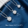 Trinckle Moissanite Necklace Gifts for Her Anniversary Gifts for Soulmates,
