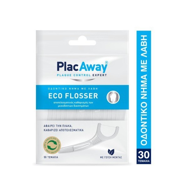 Plac Away Eco Dental Floss with Handle, 30 Items