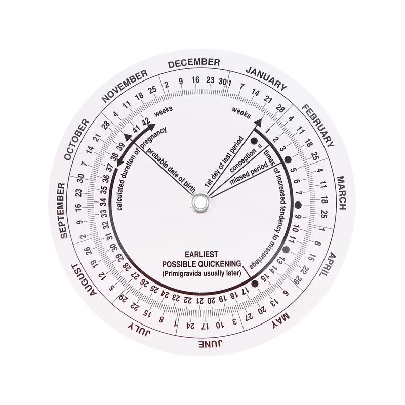 Petyoung 8Pcs Pregnancy Wheel, Pregnant Due Date Calculator for Pregnant