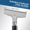 Floor Scraper, 76" Aluminum Adjustable Paint Scraper with 4-inch Razor