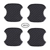 WORCAS 4Pcs Universal 3D Carbon Fiber Car Door Handle Paint