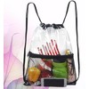 Bolsa de Playa Transparente Plegable de PVC Cordón 34x45 CM