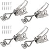 EXLECO 4 Pieces Stainless Steel Toggle Lock Set Lockable Toggle