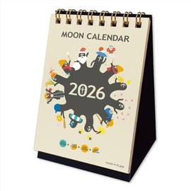 Moon Graphics CD202601 2026 Moon Calendar, Tabletop SS Four Seasons