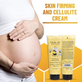 BELLA B Body Buzz Cream - Cellulite Cream - Skin Firming Cream For Pregnancy - Deep Moisturizing Body Cream - Belly Butter For Pregnancy, Cellulite and Firming Cream, 8 Ounce