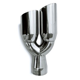 Northeastern Exhaust | Stainless Steel - Universal Dual Exhaust Tips 3" Inch ID Inlet x 3" Inch OD Outlet x 13" Inch Long