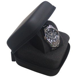 IGIMI BI324185 Luxury Watch Box for 1 Watch, Black Mat, Genuine Imported, black (black matte)